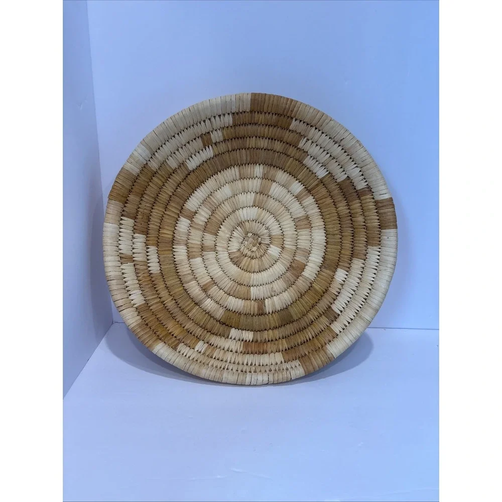 Handmade Basket Woven Natural Coil Bowl 10